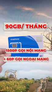 Sim Sẵn 1 Tháng Đầu - Gói FCLUB Có 90Gb/Tháng Tốc Độ Cao Dùng Mạng + Miễn Phí 1.560 Phút Gọi - Phí Gia Hạn Chỉ 79k/Tháng . FREESHIP - CHƯA KÍCH HOẠT.