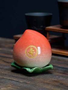 Hộp Đựng Trà Gốm Sáng Tạo Hoa Quả Thọ Hộp Đựng Trà Bằng Gốm Sứ Trung Quốc Phong Cách Trung Hoa Thủ Công Hộp Đựng Trà Cho Người Lớn Tuổi