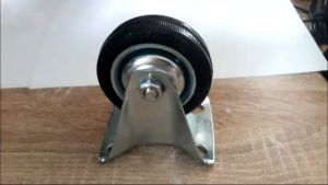 Roda troli troly Karet Mati 3" inch Caster kastor  1 set 4 pcs
