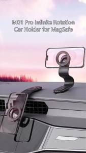 VYVYLABS 15W Magnetic Wireless Charging Phone Holder Charger Phone Bracket 360° Rotation Car Phone Holder For iPhone 16 15 14