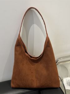 High-End Large Capacity Tote Bag Womens Casual Commute Single Shoulder Bag Korean Style Soft Handbag