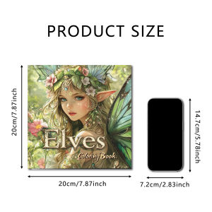 24 Page Floral Fantasy Coloring Book Floral Pattern Drawing Book for Adults & Teens Stress Relief Relaxation DIY Art Gift Book