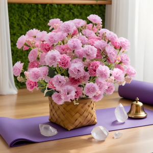 Artificial Flowers Silk Rose Carnation Home Office Vase Decoration Outdoor Garden Wedding Bridal Wreath Bouquet Hot Selling Gift