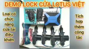 (Lotus kèm Chuột) Bộ Khóa Cửa (Lock Cửa) Remote Xe Ô Tô Lotus Việt kèm chuột - Loại gắn được công tắc + cửa tài điều khiển