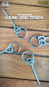 RING TENDA DUDUKAN UJUNG FRAME TENDA KEMPING RING BESI ALUMUNIUM