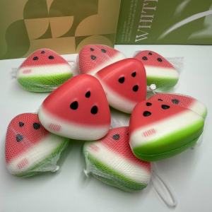 5Pcs Watermelon Stress Ball Squishy Toys for Adults Kids Slow Rising Squeeze Toy Anti-Anxiety Fidget Sensory Toys for Kids Gift