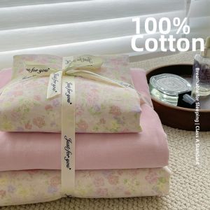 Baby Grade Cotton Small Fresh Korean Flower Bed Set