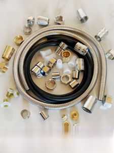 Shower Head Spray Nozzle Connector End Cap Screw Rubber Pad Shower Hose Repair Parts Comprehensive List Shower Parts Accessories