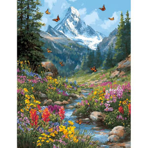 Scenic Forest Landscape Artwork Jigsaw Puzzle 500/1000/1200/2000PCS Stress Relief Puzzle Wall Art Decor Gift