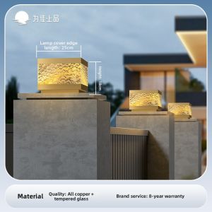 VINCAN | Solar Pillar Lights for Gates and Fences