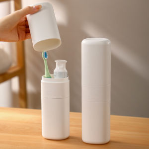 Travel Toothbrush Case Portable Toothpaste Storage Cup Mouthwash Case