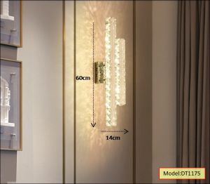 DT 1175 - Đèn trang trí gắn tường phale chuẩn K9 với 3 chế độ ánh sáng Đèn gắn tường phale cao cấp đèn tường