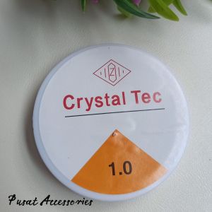 Tali Senar Elastis Crystal Tech 0.7 - 1.0 Bahan Kerajinan Diy