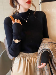 Womens Cashmere Cardigan Sleeveless Knitted Wool Vest Hooded Medium Length Pure Color Button Front Open Style Commute Wear