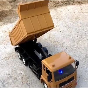 Remote Control Dump Truck Part Metal Rechargeable Simulation Engineering Toys Vehicle Kids Gift