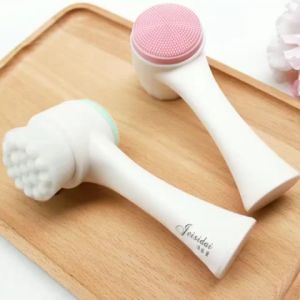 Cọ rửa mặt 2 đầu silicon