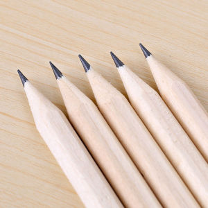 1/5/10/30/50PCS Log Pencil Student Study Supplies Sketching Painting Writing HB Pencil Hexagonal Round Rod Design