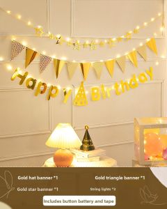 QIANHUAJIAN | Birthday Celebration Decor Set for Boys and Girls Party