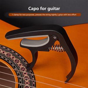 Portable Plastic Guitar Capo For 6 String Acoustic Classic Electric Guitarra Tuning Clamp Musical Instrument Accessories Black