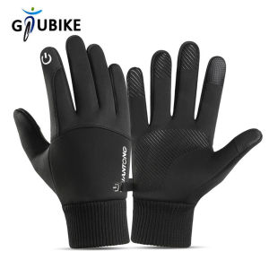 GTUBIKE Autumn Winter Outdoor Cycling Gloves Gym Fitness Sports Running Warm Touch Screen Nonslip Gloves Motorcycle Gloves