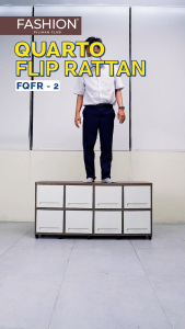 CLUB Fashion Quattro - Lemari Pakaian Plastik - Rak TV Plastik - Lemari Susun Serbaguna - Kabinet