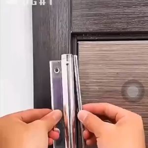 1Pcs Stainless Steel Door Closer  Mute Spring Door OpenerSimple Automatic Household Door Closer