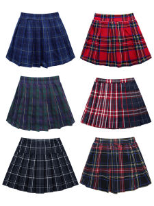 Nữ Sinh Mới Kẻ Caro Váy Xếp Ly Mini Váy Đồng Phục Đi Học Mẫu Giáo Váy Trường Tiểu Học Trung Học Tiểu Học JK Váy Ngắn