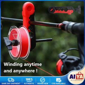 Portable Universal Fishing Line Spooler Adjustable For Various Sizes Rod Winder Fits for Rod with Different Diameters Smooth Winding and Durable Material