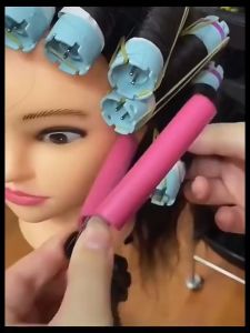 12 Pieces Heat Insulation Rod Clip Tool Hair Salon Digital Perm - Smart Thermostat, Anti-Scald Design, Automatic Curling - Long-Lasting Curls