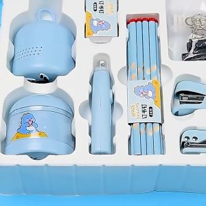 10pcs Electric Sharpener Set Desk Vacuum Eraser for Kids Pencil Cut Stationary Supplies Office Supplies Electric Stationery Set School Supplies Prize Gift Box