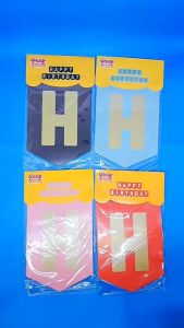 Murah!!! Banner Segilima Tulisan HBD GOLD banner ulangtahun anak banner happy birthday 1 SET  banner hiasan dekorasi