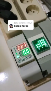 PROMO Taffware MCB Digital Protractor Din Rail Over Voltage Current Protector 220V 40A - VAP-2P