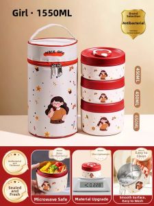 XIAOCHUSHU | Microwaveable Insulated Stainless Steel Lunch Box
