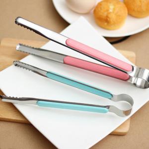 Stainless Steel BBQ Tongs Food Clip Heavy Duty Kitchen Barbecue Clip Bread Salad Snacks Grilling