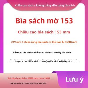 Bao Sách Chống Bụi Trong Suốt Chống Trượt Không Dầu CPP Vật Liệu Thân Thiện Môi Trường