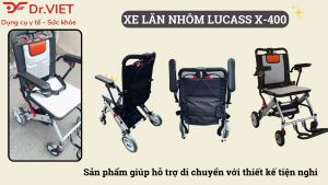Xe lăn nhôm cao cấp X-400 - Hỗ trợ di chuyển