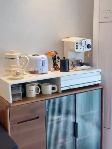 [SG Ready Stock] Extendable CoffeeMachine Shelf Rack Thickened multi functional storage rack Coffee storage rack