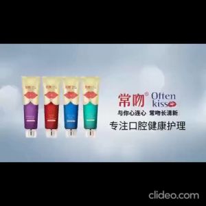 often kiss tooth paste for teeth care and revitalizing whitening