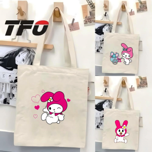 TFO My Melody by Sanrio Universe Character Canvas Tote Bag Versatile Ideal College School Tote Bag