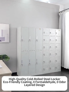 Single-Door Wardrobe Office File Cabinet Metal Staff Locker Home Storage Cupboard Compartment Locker