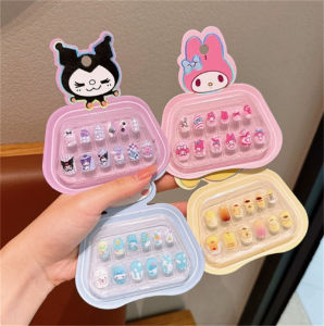 Kuromi Sanrio Hello Kitty Nail Stickers: Cute Cartoon Accessories for Girls