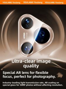YOULANG | High Definition Special Glass Lens Film Full Protection Camera Cover For Huawei Pura80 Pro Shock Resistant Explosion Proof