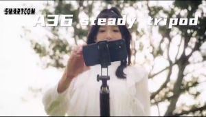 SMARTCOM A36 160CM Tongsis Bluetooth Selfie Stick Tripod with Remote A 36