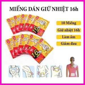 Gói 10 Miếng dán giữ nhiệt KAIRO NHẬT BẢN - GIỮ ẤM LÊN TỚI 16H Nữ