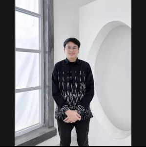 RAHAYU BLACK COUPLE TENUN TERBARU-KEMEJA TENUN-DRESS TENUN-BAJU ETNIC-BAJU KONDANGAN-BAJU FASHION-TENUN IKAT JEPARA