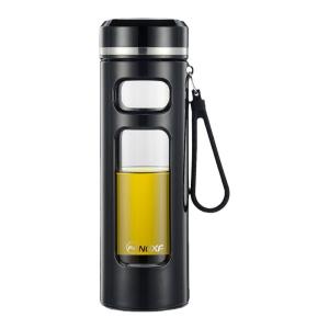 Heat Resistant Anti Drop Glass Tea Cup Mens 2025 New Style Tea Water Separation Brewing Cup Double Layered Borosilicate Glass