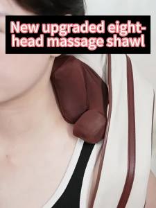 JAIYORL | 8-Head Cervical Neck Wireless Massager Back Waist Shoulder Trapezius Neck Shoulder Kneading Artifact Massage Shawl Hot Compress