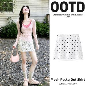 SUHUIQIAN | Sun Protection Light Breathable Pink Sheer Long Sleeve Camisole Set