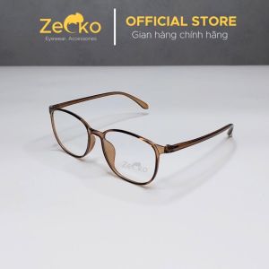 Gọng kính vuông nam nữ giả cận Zecko EG06 chống ánh sáng xanh