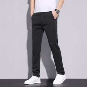 Lcel Lyocell Casual Pants Men Summer Thin Business West Pants Loose Straight Long Trousers Ice Silk Versatile mid Waist Straight Leg